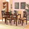 Baxton Studio Fenton Modern and Contemporary Sand Fabric and Dark Brown Finished Wood 5-Piece Dining Set 176-11378-8026-Zoro - alternate 6
